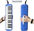 Educational Musical Instrument Colorful 37 Keys Melodica With Plastic Case. 