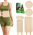 ALIVER Castor Oil Wrap Pack (Oil Included), Reusable Castor Oil Pack Kit Bamboo Cotton Castor Oil Pack Wrap for Neck Relaxation, Constipation, Insomnia, Muscle Pain  FROM DUBAI(SAM). 