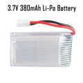 3.7V 380mAh 25C Li-Po Battery Mini Rechargeable Lithium Polymer LiPo Battery for RC Airplane Toy Arduino Electronics. 