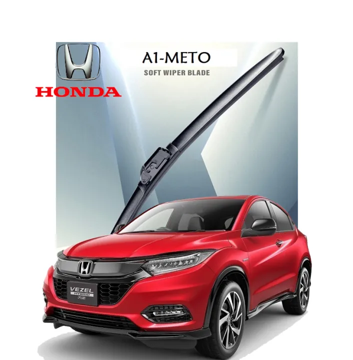 HONDA VEZEL, SILICONE WIPER BLADE, ORIGINAL METO SOFT FRONT PAIR (2PCS)