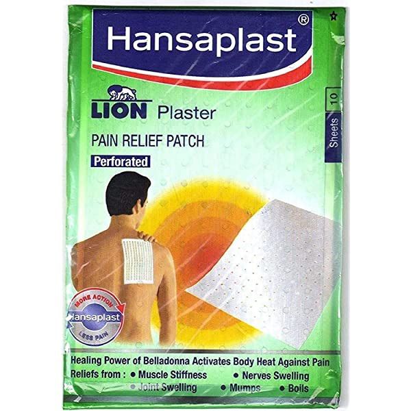Hansaplast Lion Plaster Pain Relief Patch 10 Strips (10 x 10) by Hansaplast