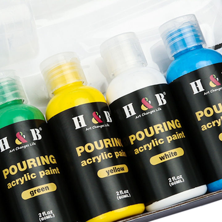 H&B%206%20Colors%20Fabric%20Paint%20Set%20Kit%2060ml%20Each%20Bottle%20Textile%20Paint%20for%20Canvas%20Ceramic%20Art%20&%20DIY%20Projects%20Graffiti%20Liquid%20Fluid%20Painting%20Home%20Decoration%20-%20Image%204
