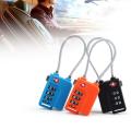 Suitcase Luggage Coded Lock Cupboard Cabinet Locker Padlock 3 Digit Password Lock Steel Wire Security Lock. 