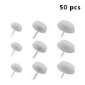 50Pcs Anti Slip Furniture Foot Mats Wooden Chair Legs Protector 14/18/20mm Table Chair Leg Slider Glide Pads Nail-On Feet Pads. 