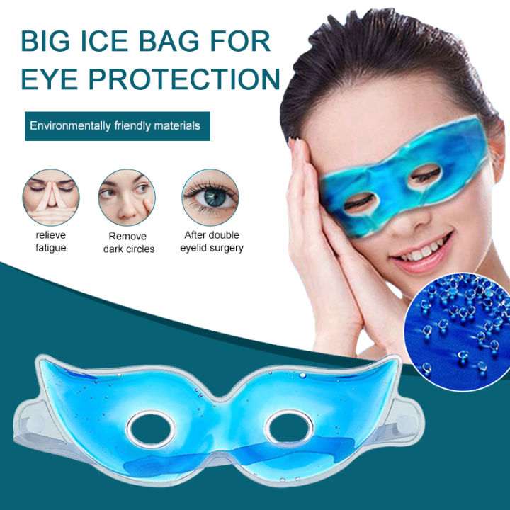 Ice Eye Mask Sleep Mask Fatigue Relief Remove Dark Circles Cold Eye Mask Cooling Eyes Care Relaxing Gel Eye Pad Patches Reusable