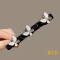 Sparkling Crystal Stone Braided Hair Clips Double Bangs Braided Barrettes Hairpins Women Girls Headwear Hair Styling Accessories ANLAN. 