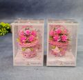 Mini Miniature Flower Basket Small Bouquets Decoration Showpiece for Home Deco Christmas Decoration (4 Colors) - Beautiful Eye Catching, Classic Design. 
