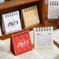 2023 Creative Digital Small Desk Calendar ins Style Mini Coil Office Desktop Ornaments Annual. 