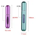 【WEJA】5ML/8ML Mini Small Perfume Refillable Bottle Portable Aluminum Atomizer Travel Refill Perfume Spray Bottle Cosmetic Container. 
