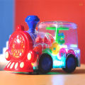 Electric Train Toy Attractive Transparent Gear  Wheel Electric Toys for Kids. 