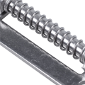 ICQURBT 6X Hardware Spring Loaded Metal Security Barrel Bolt Latch 3.5 Inch Long Silver Tone. 