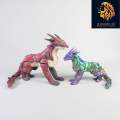 3D Printed Flexi Drake Dragon - Various Colors & Sizes - PLA. 