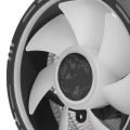 Computer CPU Cooling Fan Quiet Better Heat Dissipation Seamless Fit Horizontal Fluid Design High Air Volume Hydraulic Bearing Computer CPU Radiator for Office. 