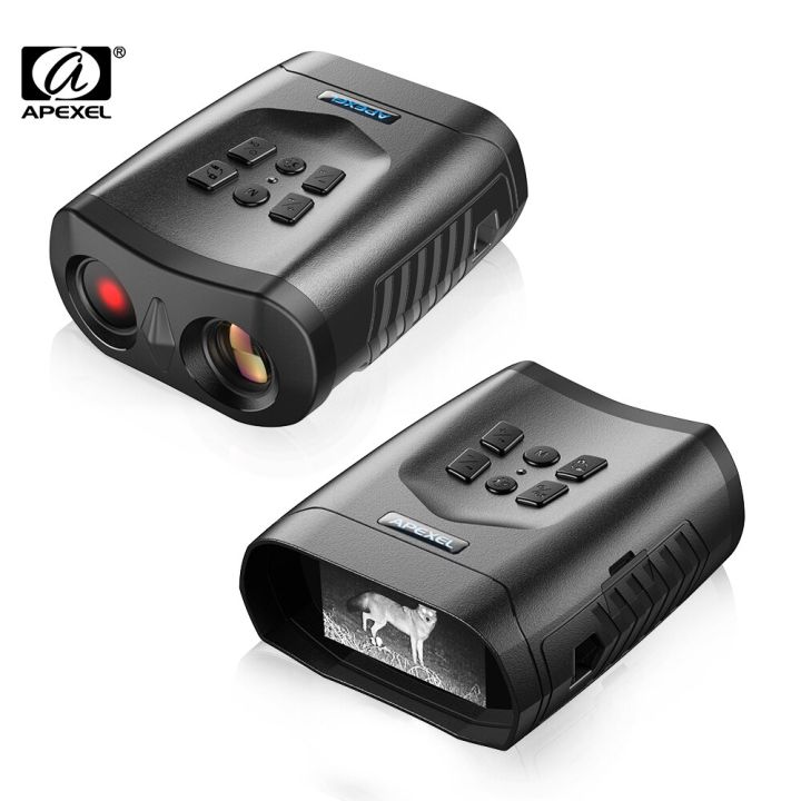 APEXEL 4K Digital Night Vision 5X Infrared Binoculars Military Telescope for Hunting With 32GB Card 3000mah Rechargeable Battery