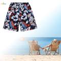 Summer Beach Shorts Men Beach Swimsuit for Leisure Time Travel River Tracing Black White XXXL. 