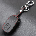 Suzuki wagon r Key pouch / Swift Key pouch Genuine Leather Remote Control Key Case Cover Suzuki wagon r 2 button key pouch Black with Red Stripe Key tags  Key chain  Suzuki Key Pouch   Car key pouch  Leather key pouch new motor world. 