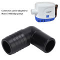 Bilge Pump Drain Connector Durable 360° Rotatable Easy Install Bilge Pump Outlet Fitting for G1100 Bilge Pump. 