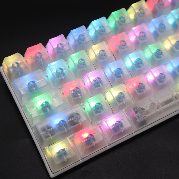Keys%20Key%20Caps%20Transparent%20Clear%20Ergonomic%20No%20Lettering%20Anti-slip%20RGB%20Backlit%20ABS%20Mechanical%20Gaming%20Keyboard%20Keycaps%20for%20Office%20104%20Keys%20Stylish%20-%20Image%202