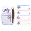 1/4pcs Cartoon Name Stickers Waterproof Self-adhesive Name Labels Children School Stationery Tag Personal Tags. 