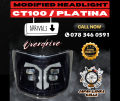 CT 100 , Platina Modification Head Light. 