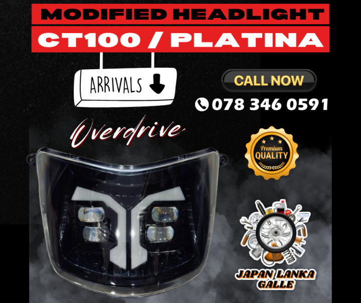 CT 100 , Platina Modification Head Light