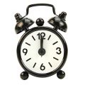 Quorrae Mini Alarm Clock Electronic Round Number Double Bell Desk Digital Quartz Clock. 