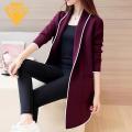 Casual Women Jacket Stylish Women's Fall Winter Jacket Open Stitch Cardigan Warm Coat with Pockets Southeast Asian Buyers' Favorite Women Winter Jacket. 