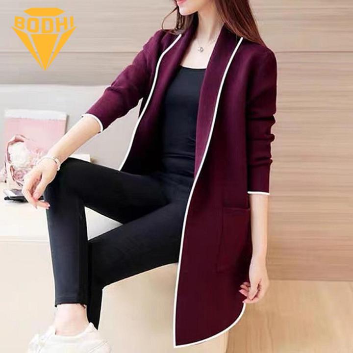 Casual%20Women%20Jacket%20Stylish%20Women's%20Fall%20Winter%20Jacket%20Open%20Stitch%20Cardigan%20Warm%20Coat%20with%20Pockets%20Southeast%20Asian%20Buyers'%20Favorite%20Women%20Winter%20Jacket%20-%20Image%204