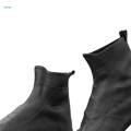 Rain Boots Shoes Protectors Foldable Adults Kids Reusable 1 Pair Rain Shoe Covers for Black 28cm. 