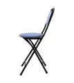 Cushion Seat Metal Stackable Folding Chair. 