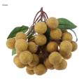 4x Artificial Fruits Longan Photography Props Home Kitchen Cabinet Decor. 