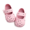 Baby Girl Soft Sole Shoes, Cute Toddler Anti-slip Sneaker, Newborn Bowknot Dot Shoes. 