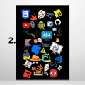 A3/A4 Size  Framed wall posters Programming Coding Geek computing python wall posters wall decorations for any room. 