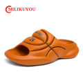 New Original Basketball Slippers For Men Slides Summer Sandal Non-slip EVA Beach Shoes Soft Thick Soled Slidee Large Size36-47. 