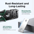 UGREEN RJ45 Network Line Pliers 8p 7P 6p 4p Network Crimping Tool and Network Lan Cable Tester Lan Tester with battery Insulated Wire Strippers Pliers Internet Cable Crimping Wire Cutter. 