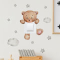 Cute Giraffe Bear Elephant Star Switch Sticker Kid Baby Bedroom Decoration Self-adhesive Home Decor Wallpaper Child Wall Decals. 