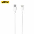 Aspor 3A A095 / A096 Fast Charger USB to Lightning Mobile Phone Cable For iphone. 