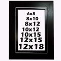 Photo Frame Black Silver Line Photo Frames for Wall Art Picture Frames Photo Frames for Picture Wall Mount & Freestanding Fibber Frames. 