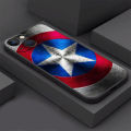 NEW Aweisuan New style Phone Case for Apple iPhone 14 Pro Max 15 11 8 Plus 7 6s SE XS X 13 Pro 12 Mini XR Cover Marvel Hero Captain America Logo. 