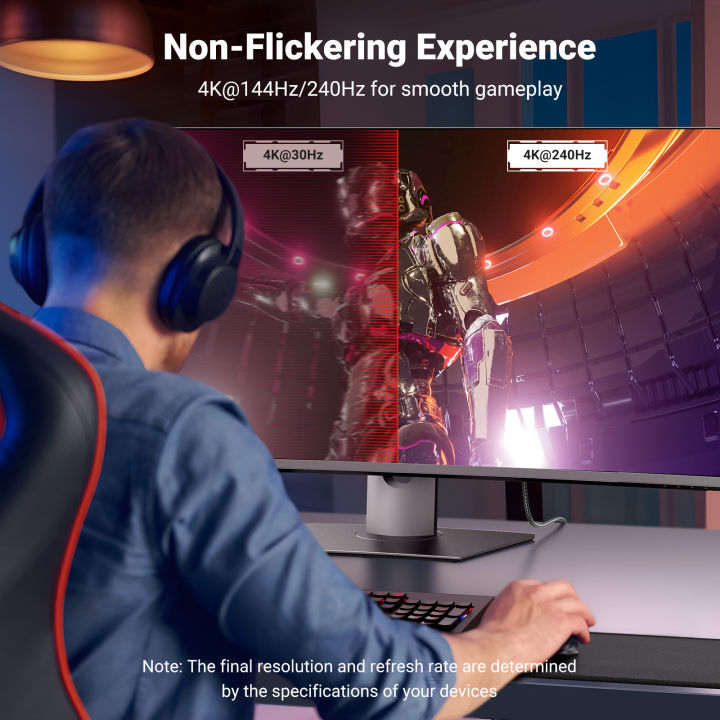 UGREEN%20USB%20C%20to%20DisplayPort%20Cable%208K@60Hz%20DP1.4%20Thunderbolt%20to%20DP%20Cable%20with%20HDR,%20VRR%20ALLM,%20for%20MacBook%20Pro,%20Mac%20Mini,%20iPad%20Pro,%20Surface,%20Galaxy%20-%20Image%203