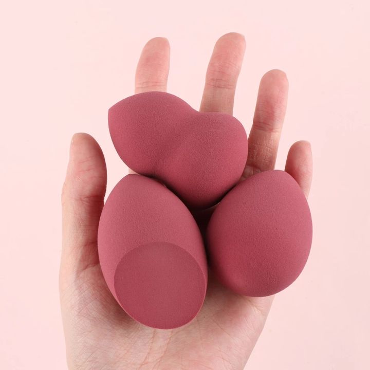 3 peices Fashion for Dry and Wet Use Multi-color Waterdrop Cosmetic Sponge Blending Sponges Makeup Sponge Blender Foundation Powder Puff