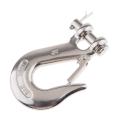 Marine 316 Stainless Steel Trailer Safety Chain Latch Clevis Hook 0.31 inch. 