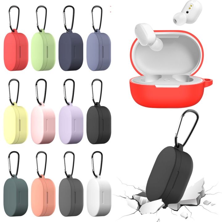 Rredmi AirDots Case Solid color Anti-fall Silicone Wireless