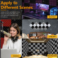 Sound Proof Decorative Wall Panels 6/12/24 Pcs，bedroom Design Insulating Acoustic Sponge Wall Noise Canceling Proof Padding. 