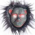 Black Scary Gorilla Monkey Face Mask with Hair Party Costumes. 