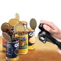 Stainless Steel Safety Hand-actuated Can Opener Side Cut Easy Grip Opener Knife for Can Lid #andromeda.Home Goods Store. 