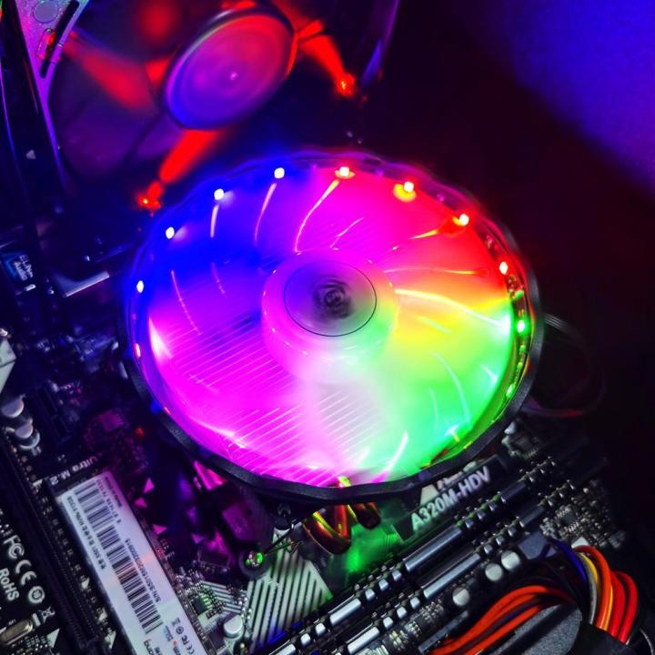 Snowman 4 Heat Pipes Cpu Cooler Rgb 120mm Pwm 4 Pin Pc Radiator For Lga ...