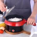 Portable Electric Hot Pot Cookware Pasta Pot Non-stick Casserole Pot with Steam Rack for Eggs/Soup. 