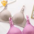 Comfortable Nylon Bra Comfortable Plus Size Bra with Front Button Closure Adjustable Straps No Wire Support Soft Elastic Material Perfect for Southeast Asian Women Breathable Bra. 