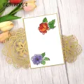 Pocket Stamp Flower Embossing Metal Dies Silicone Stamps Set for Diy Card Making Scrapbooking 3d Floral Designs Southeast Asian Buyer's Choice Clear Stamp. 